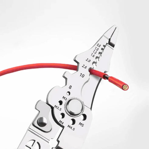 Multifunctional wire stripper, cable cutting pliers, multi-purpose professional wire stripper, crimper...