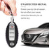 QBUC for Nissan Car Key Cover, 3 4 5 Button Case Key Fob Cover with Key Chain, Replacement Key Fob(Black)...