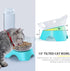 MILIFUN Double Dog Cat Bowls - Pets Water and Food Bowl Set, 15°Tilted Water and Food Bowl Set with Automatic Waterer Bottle for Small or Medium S...