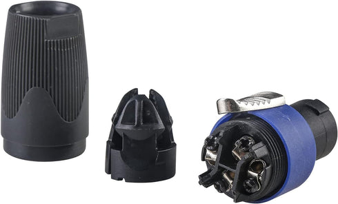 4Pack Speakon Connector, Suitable for Nl4fx Speakon Plug Connectors Speakon Cables, 4 Pin Female to Nl4fc Male Converter Nl2fx Plug 4 Pole for Spe...