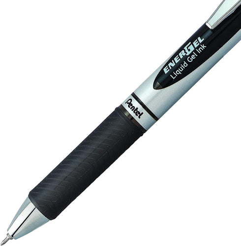 Pentel Energel 0.3 MM Ultra Fine Rtx Retractable Liquid Gel Pen - Needle Tip - 6 Pack Of 3 Black Ink & 3 Blue Ink Deluxe Pens...