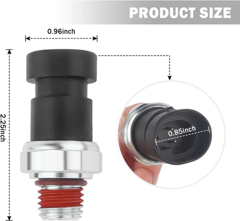 Car Engine Oil Pressure Sensor,OEM#D1843A 12570964 Oil Pressure Switch Compatible with Chevy GMC Cadillac Buick Saturn,Ideal Car Accessories Oil P...