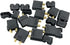 5Pair Black Amass XT90 XT-90 Male Female Bullet Connectors Power Plug with Heat Shrink for RC Lipo Battery Motor...