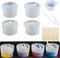 Cayway 18 PCS Split Cup for Paint Pouring, Art Split Cup Acrylic Paint Pour Split Cup Resin Pouring DIY Making Painting Tools, Resin Mixing Cups P...