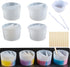 Cayway 18 PCS Split Cup for Paint Pouring, Art Split Cup Acrylic Paint Pour Split Cup Resin Pouring DIY Making Painting Tools, Resin Mixing Cups P...