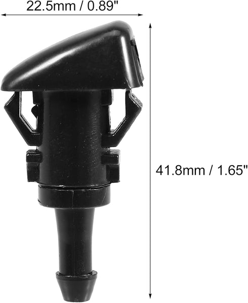 ACROPIX Front Car Windshield Washer Nozzle Wiper Spray Jet Fit for Dodge Charger - Pack of 4 Black......