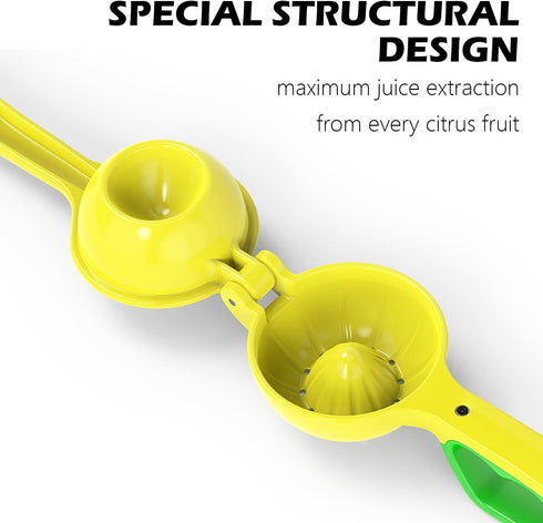 Lemon Squeezer, Aluminium Manual Citrus Juicer Handheld Lime Juicer Press, Kitchen Tools for Citrus Juicer & Dishwasher Safe(Bright Yellow)...