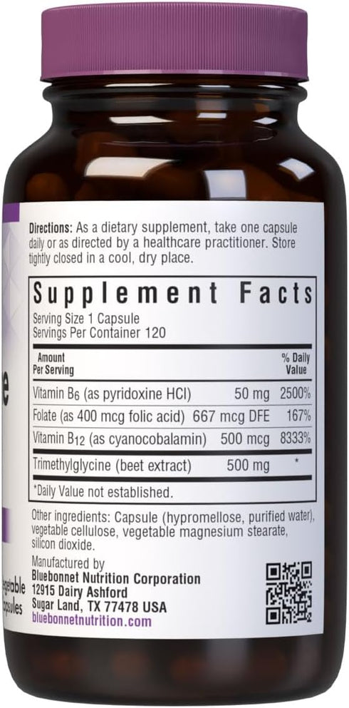 BlueBonnet Homocysteine Formula Supplement, 120 Count...