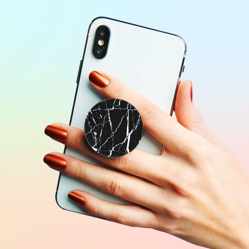 Junddla?4 Pack? Cellphone Stand,Cell Phone Finger Foldable Holder Grip for Smartphones and Tablets - Black Marble White Heart...