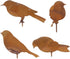 4Pcs Rusty Metal Birds Rusty Birds Decoration Simulation Metal Bird Figurine for Garden Ornaments Home Decor Silhouette Outdoor...