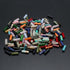 40 Pcs Healing Loose Beads Cylinder Shape Natural Necklace Stone Pendants Crystal Charms for Jewelry Making DIY Craft...