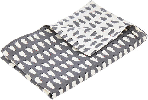 YnM Cotton Duvet Cover for Weighted Blankets (Penguin, 41''x60'')...