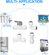 3/8" O.D.Quick Connect Fittings,Food Grade 3/8" Push to Connect Fittings,3/8" Water Line Fittings for RO(Reverse Osmosis) Systems(Ball Valve+T+Uni...