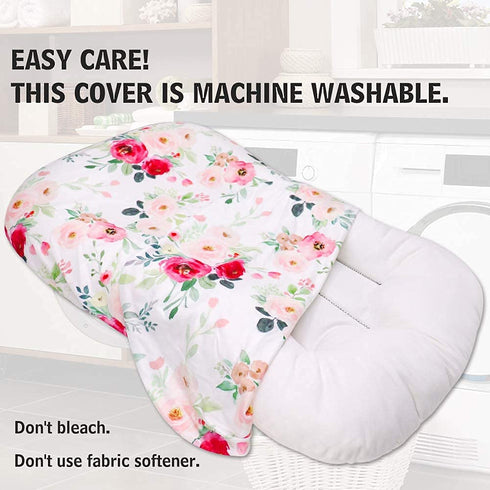 TANOFAR Baby Lounger Cover, Newborn Lounger Cover for Girls, Removable Nest Slipcover, Soft Comfortable, Machine Washable, Flower...
