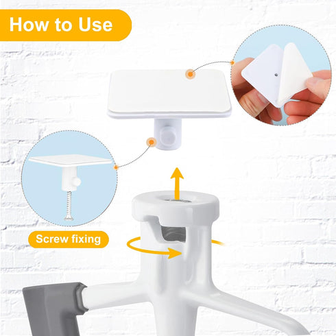 Stand Mixer Attachment Holders Compatible with Kitchenaid Mixer Accessories (White)...