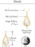 14MM Big Pearl Pendant Necklaces for Women Glod Plated Costume Jewelry...