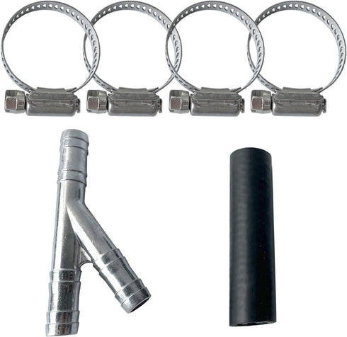 Heater Hose Aluminum Y Connector Repair Kit for Dodge Grand Caravan 2008-2019, Journey 2009-2010 for Chrysler Town and Country 2008-2016, Navigato...