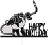 Welder Happy Birthday Cake Topper, Welding/Soldering Cake Decor, Weld Cake Toppers, Black & Silver Glitter Birthday Party Decorations for Men Skil...
