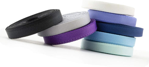 Summer-Ray 120 Yards (24 x 5 Yards) Grosgrain Ribbon 1/4" (6mm) Mixed Colors Value Pack...