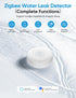 Maxcio Water Leak Sensor 3 Pack, Wireless Water Leak Detector with App Notifications, Smart Home Automation Water Sensor Alarm for Kitchen Bathroo...