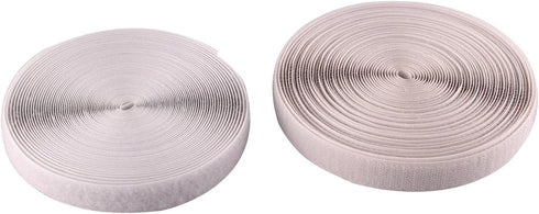 0.78 Inch (20mm) Width Sew on Hook and Loop, 10M (10.9 Yards) (Gray)...