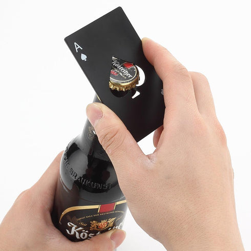 6 Pack Bottle Opener, Stainless Steel Credit Card Size Casino Bottle Opener...