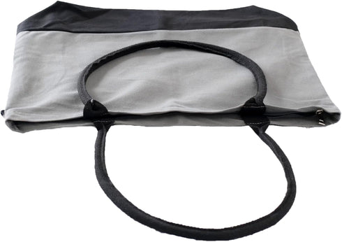 Cotton Canvas Tote Bag with handles, Reusable Cloth Shopping Grocery Bag, Large, Heavy Duty...