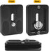 2 Pack 50mm Camera Quick Release Plate with 1/4 "-20 Camera Screw, Tripod Mount Plate Fits Arca Swiss Standard Type Clamp for Camera Tripod Ball H...