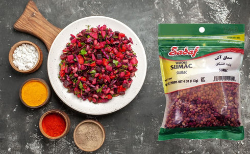 Sadaf Sumac Whole - Whole Sumac for Cooking and Food Seasoning - Sumac Seasoning - Traditional Middle Eastern Spice - Kosher - 4 Oz Resealable Bag...