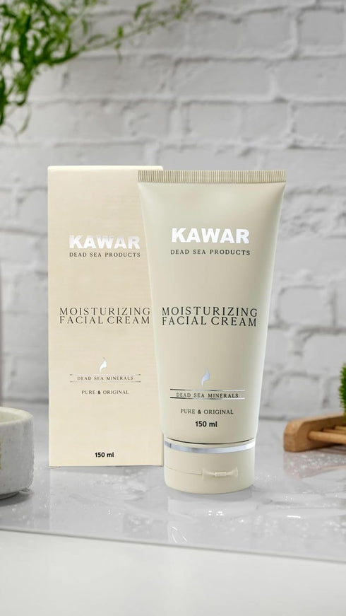 Dead Sea Face Moisturizer with Niacinamide & Ceramides, Hydrates & Soothes with Shea Butter & Argan Oil, Vegan Moisturizer for Men & Women, 5.1 fl...