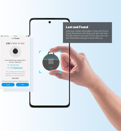 ST21 Keys Finder, Bluetooth Tracker and Item Locator for Keys, Bags, and More; Phone Finder, iOS and Android Compatible, Water Resistance with 6 M...