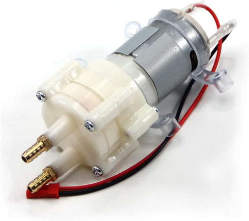 Fielect 5-12V Self Priming Diaphragm Pump Motor Shock Absorption Water Pumps DC Diaphragm Pump 5mm Copper Mouth R385 with JST Wire...