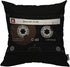 Mugod Retro Audio Cassette Throw Pillow Music Record Player Low Noise 80s Plastic Tape Cotton Linen Square Cushion Cover Standard Pillowcase 18x18...