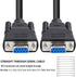 DTECH 6 ft RS232 Serial Cable Female to Female 9 Pin Straight Through (Black, 2 Meters)...