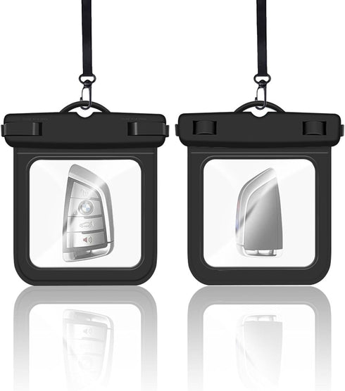 2 Pack Submersible Waterproof Wallet Dry Car Key Fob Case Bag,Swimming Surfing Water Sports Small Waterproof Pouch Holder for Money Door Ship Card...