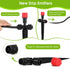 25 Pcs Drip Irrigation Emitters for 1/4'' drip irrigation Adjustable 8 Hole Water Flow Dripper Irrigation Drip Heads with Stake for (4-7mm) Garden...