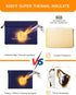 Fireproof Document Bag with 5200? Heat Insulated,14.0”x10.4” Waterproof and Fireproof Money Bag,8 Layers Thickened Fire Safe Storage Bag Pouch wit...