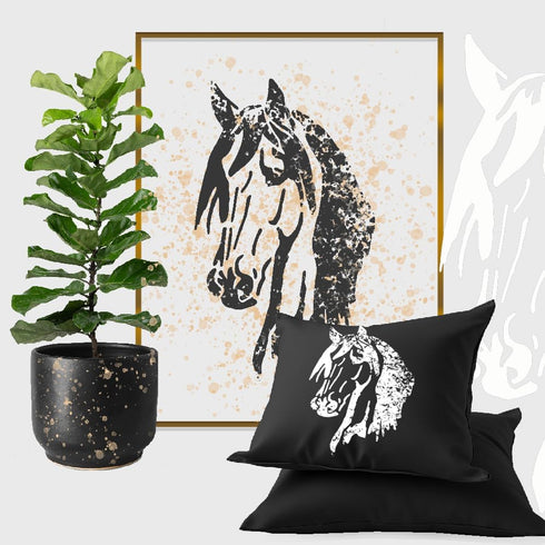 Horse Head Stencil Template Reusable 8.5 x 11" Inches for Painting on Walls, Wood, Glass, Any Surface, Scarpbooking, Graffity, Arts and Crafts, DI...
