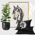 Horse Head Stencil Template Reusable 8.5 x 11" Inches for Painting on Walls, Wood, Glass, Any Surface, Scarpbooking, Graffity, Arts and Crafts, DI...