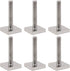6PCS T-Track Adapter M6 x 35 mm T-Slot Bolts Stainless Steel 20x20mm Square Head Bolts Car Roof Bar Accessories for Car Roof Rack Roof Box Rail Ca...
