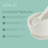 Ali+Oli Silicone Suction Bowl and Spoon Set (Sage, Original) - Unbreakable for 6 Months and Up, Self Feeding Utensils, First Stage Baby Feeding Su...