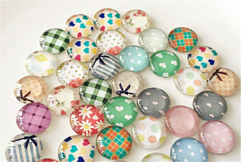 100 Pieces Round Glass Cabochon Clear Dome Tiles Flat Back for Cameo Pendants Photo Jewelry Handcrafts DIY Findings Rings Necklaces (16mm/0.6")...