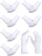 SATINIOR 6 Pairs White Gloves Uniform Gloves Parade Costume Gloves for Police Server Funeral Formal Tuxedo Guard...