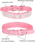 Small Dog Collar for Female Dogs,Crown Bling Puppy Collars Girls Cute Rhinestone Dazzling Sparkling Pretty Bling Crystal Diamond for XXS XS Small ...