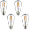 ST64 LED Filament Bulbs, 100W Equivalent, Edison Vintage Dimmable Energy Efficient Lamp for Pendant Wall Light Fixtures Office Bedroom Bathroom, E...
