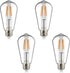 ST64 LED Filament Bulbs, 100W Equivalent, Edison Vintage Dimmable Energy Efficient Lamp for Pendant Wall Light Fixtures Office Bedroom Bathroom, E...