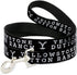 Paramount Network Pet Leash, Dog Leash, Yellowstone Dutton Ranch and Y Logo Black White, 4 Feet Long 1.0 Inch Wide...