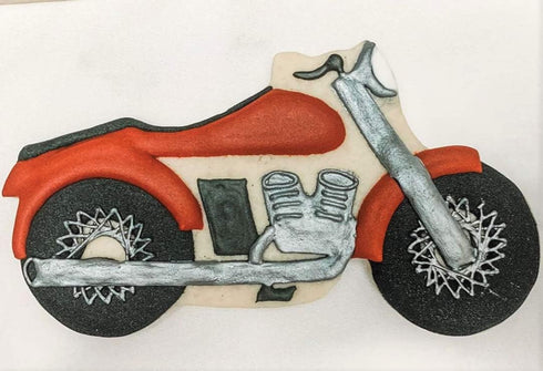 Motorcycle Cookie Cutter 5" Made in USA by Ann Clark...