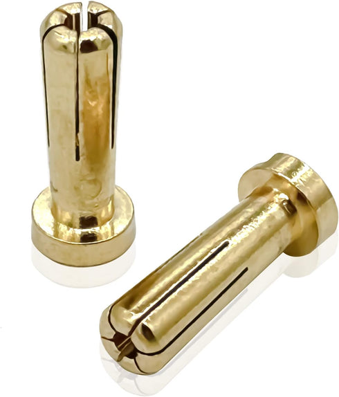 10pcs 5mm Gold Plated Banana Plug Connector Male for RC Model Vehicle Car Motor ESC LIPO Battery DIY Parts...