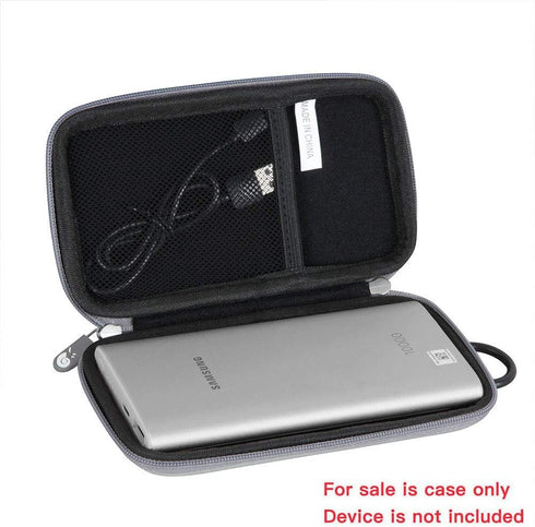 Hermitshell Hard Travel Case for Samsung 2-in-1 Portable Fast Charge Wireless Charger and Battery Pack 10,000 mAh (Silver, PU)......